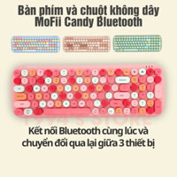 FREESHIP Bàn phím giả cơ không dây MOFII CANDY BT - Kết nối Bluetooth và ghi nhớ được 3 thiết bị - Tặng kèm Sticker + Cọ