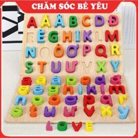 [FREESHIP] Bảng chữ cái NỔI Tiếng Việt 3D bằng gỗ giúp bé nhận biết màu sắc - Đồ chơi gỗ an toàn cho bé