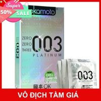 [FreeShip] BAO CAO SU OKAMOTO BẠCH KIM 003 HỘP 10 CÁI