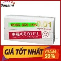 💗[FREESHIP]💗💗💗 Bao cao su sagami 0.01 - Hộp 5 chiếc Cam Kết Chính Hãng Nhật Bản ☀️☀️☀️ GIÁ RẺ