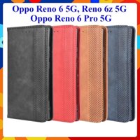 [FreeShip] Bao da dạng ví Oppo Reno 6, Reno 6z, Reno 6 Pro (5G) (cam kết xịn) hít nam châm, ngăn đựng thẻ tiền tiện lợi