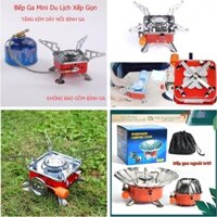 [FREESHIP] BẾP GAS MINI XẾP GỌN DU LỊCH CÓ DÂY, CHẮN GIÓ