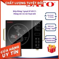 [FREESHIP] Bếp hồng ngoại SATO HN011N ( Tặng kèm nồi lẩu inox, 2 vỉ nướng và kẹp gắp thức ăn bằng inox)