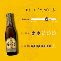 [FREESHIP] Bia Leffe Blonde (Leffe Vàng) Combo 2 Thùng 24 Chai 330ml - Bia Thầy Tu Nhập Khẩu