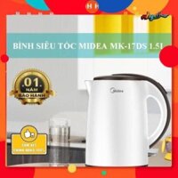 [FreeShip] Bình mini đun nước MIDEA MK17DS 1.7L chính hãng - Bảo hành 12 tháng 24h
