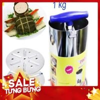 Freeship Bộ 2 khuôn làm giò chả Dragon inox 304 cao cấp loại 1kg