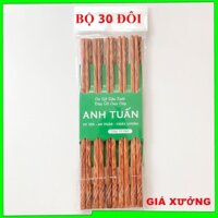 [Freeship] Bộ 30 đôi đũa DỪA khảm trai ăn cơm cao cấp đẹp tự nhiên kháng khuẩn