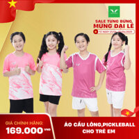 FREESHIP- Bộ (Áo + Quần) Pickleball, Tennis, Cầu Lông Cho Trẻ Em VINA AUTHENTIC- Mẫu Mới 10/2024