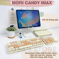FREESHIP Bộ bàn phím, chuột giả cơ kèm numlock không dây MoFii Candy IMAX - Thiết kế 3 in 1 - Nhỏ gọn kết nối không dây