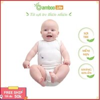 {Freeship} Bộ bodysuit ngắn tay trẻ em sợi tre Bamboo Life BL103 áo liền quần hình họa tiết xinh cho bé