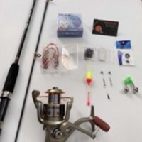 [FREESHIP] Bộ cần câu 2 khúc 2m7, máy yumoshi lc 7000 kèm trọn bộ phụ kiện (rẻ vô địch)