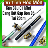 [FREESHIP] Bộ Cần Câu Cá mini Gấp Gọn Hình Cây Bút. vi tính 2t quận 12