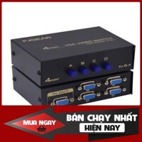 FREESHIP  Bộ chia VGA 4 CPU Ra 1 Màn Hình FJGEAR FJ-15-4 (4 Port VGA Video Switch) FJGEAR