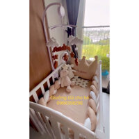 FREESHIP Bộ cũi kèm đủ phụ kiện (đệm, ga, quây, gối, màn/treo nôi)