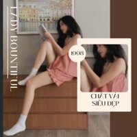 🌸Freeship🌸 Bộ Ngủ Nữ Áo 2 Dây Chun Ngực Kèm Quần Short Ống Rộng 5 Màu (Có video + Ảnh thật)