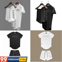 FREESHIP Bộ Quần Áo Thể Thao Nam, Tập Gym ASRV 100% Thun Lạnh Co giãn 4 chiều - Zan Store