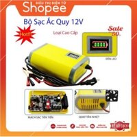 [FREESHIP] Bộ sạc bình ắc quy tự động ngắt 12V 2Ah-20Ah sạc ắc quy xe máy, xe ô tô tự động ngắt khi đầy.