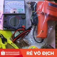 [Freeship] Com bo bộ 6 món (gồm đồng hồ -mỏ hàn -thiếc -đầu mỏ -nhựa Thông -kìm cắt ) [GiáTốt]