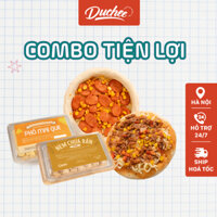 [FREESHIP] Combo 1 Pizza Chicago Duchee Size 17cm + 1 Pizza Rải Nhân + 1 Nem Chua Rán + 1 Phô Mai Que 14 chiếc
