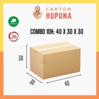 [FREESHIP] Combo 10 Hộp Carton 40X30X30 Giá Rẻ Đóng Hàng, Chuyển Nhà, Đựng Đồ Tại Cầu Giấy Hà Nội