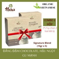 [FreeShip] Combo 2 hộp Cà phê Phin giấy nguyên chất HIVA'S COFFEE Thơm đậm đà Specialty Arabica Thích hợp đi làm,du lịch
