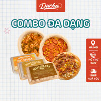 [FREESHIP] Combo 2 Pizza Chicago Duchee Size 17cm + 1 Pizza Rải Nhân + 2 Hộp Nem Chua Rán + 1 Phô Mai Que 20 Chiếc