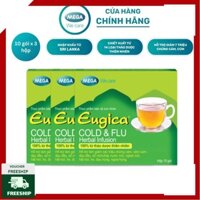 Freeship COMBO 3 EUGICA COLD & FLU (Hộp 10 gói) - Tinh Chất Thảo Dược Hỗ Trợ Giảm Các Triệu Chứng Cảm Lạnh, Cảm Cúm