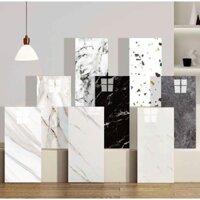 [FreeShip] COMBO 50 tấm dán tường phủ nhựa PVC 3D Kích Thước 60x30cm tráng nhôm mặt sau xốp dán tường pvc vân đá bóng