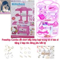 Freeship: Combo bếp kitty loại trung và vỉ bác sỹ (Tặng kèm 2 kẹp tóc bất kỳ)