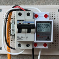 FREESHIP Công tơ điện LVW có nút Reset 4 thông số kiểm tra lượng điện tiêu thụ