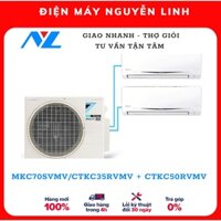 FREESHIP - Daikin Multi S inverter 3.0 Hp 1 dàn nóng MKC70SVMV, 2 dàn lạnh CTKC35RVMV+CTKC50SVMV