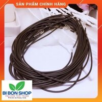 FREESHIP * Dây da đeo cổ chốt bạc *