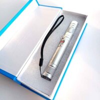 [FreeShip]  Đèn Laze Laser Công Trình Kan 710 14cm Tia Xanh Lá Sạc USB Vỏ Bạc