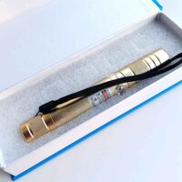 [FreeShip]  Đèn Laze Laser Công Trình Kan 710 14cm Tia Xanh Lá Sạc USB Vỏ Vàng
