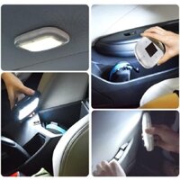 (freeship) Đèn led dán trần xe hơi ô tô nam châm- lamdep