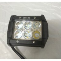 FreeShip Đèn trợ sáng cho xe máy hình vuông 6 Led đi làm khuya siêu sáng MP20160 Vn