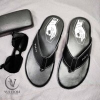 freeship-dép da nam xỏ ngón,dép kẹp, dép tông quai vải dù cao cấp thời traNG gót in bàn tay