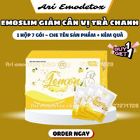 (Freeship) Detox Nước giảm cân emoslim vị chanh, giam can nhanh cap toc