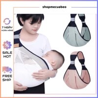 [FREESHIP] Địu trẻ em địu cho bé sơ sinh nhiều tư thế vải lưới mềm mát gọn nhẹ dễ dàng sử dụng_shopmekhaibeo