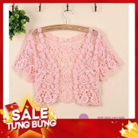 FREESHIP ĐƠN 99K_ Áo khoác lửng ren thời trang nữ tính -Hàng nhập khẩu