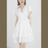 [Freeship đơn từ 0đ] Đầm váy nữ xinh xắn dạo phố, đi làm Rolisa RD057 màu trắng , ་