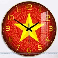 (Freeship) Đồng Hồ Treo Tường Hình Tròn Kim Trôi Sang Trọng Vừa Xem Giờ Vừa Trang Trí Decor