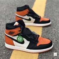 (FREESHIP+FULLBOX) Giày thể thao AIR JORDAN 1 Retro High Shattered Backboard màu cam đen mũi cam siêu đẹp .