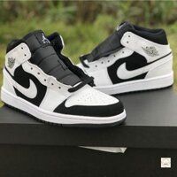 (FREESHIP+FULLBOX) Giày thể thao AIR JORDAN 1 Retro High trắng đen cổ cao GIẢM GIÁ 30%  .
