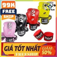 FREESHIP🎁 Găng tay đấm bốc LIDA Fighht  ⚡FREESHIP⚡ bao tay boxing giá siêu rẻ