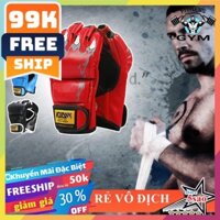 FREESHIP 🎁 Găng tay đấm bốc hở ngón ⚡ Găng tay MMA tập võ