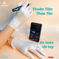 (Freeship) Găng tay y tế không bột Vinyl Màu đen, Trắng, Xanh - Hộp 100 chiếc bao tay y tế