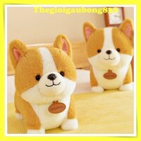 [Freeship] Gấu Bông Chó Corgi Dễ Thương Thú Nhồi Bông Corgi Trưng Bày Trang Trí Phòng Ngủ Cho Bé
