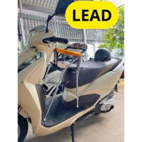 (Freeship) Ghế cho bé ngồi xe Lead , Scr , Acruzo , Shark , Ghế ga xếp gấp gọn có vòng an toàn ( SẮT SƠN - GẤP GỌN ĐƯỢC)