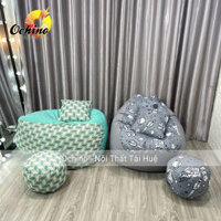 (FREESHIP) Ghế Lười Hạt Xốp Hay Còn Gọi Là ( Ghế Lười Sofa ) Mẫu Mới Phiên Bản 2022 (Kèm Hạt Xốp)